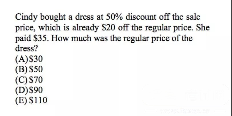 SSAT数学练习：Discount & Price难点解析（二）